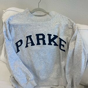PARKE Mockneck grey+denim